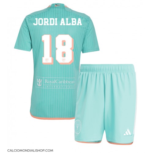 Maglie da calcio Inter Miami Jordi Alba #18 Terza Maglia Bambino 2024-25 Manica Corta (+ Pantaloni corti)